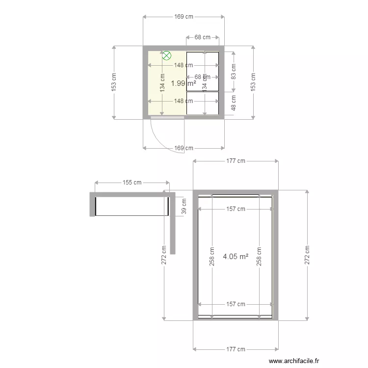 entrée et réduit. Plan de entrée et réduit. Plan de