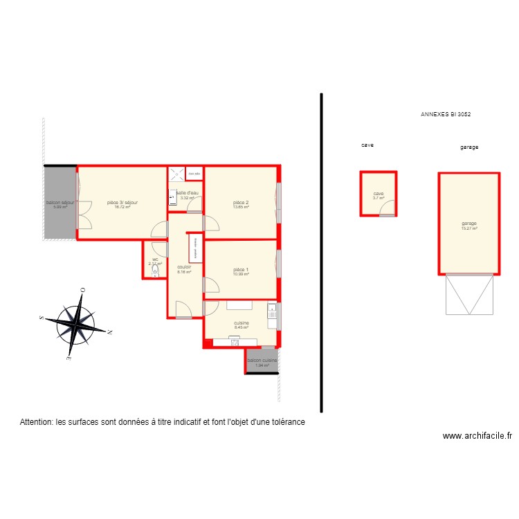 BI3052. Plan de 0 pièce et 0 m2