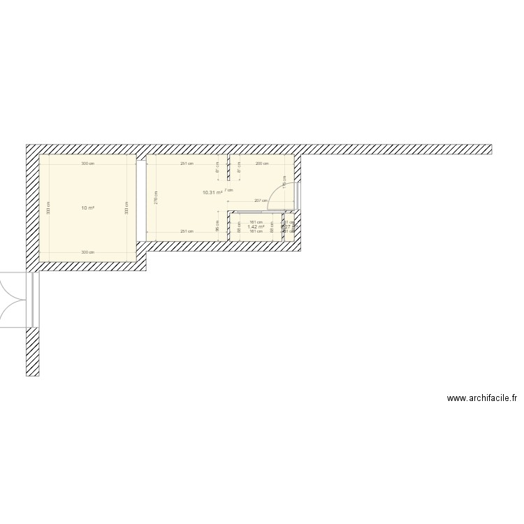 cuisine concevreux RDC. Plan de 0 pièce et 0 m2
