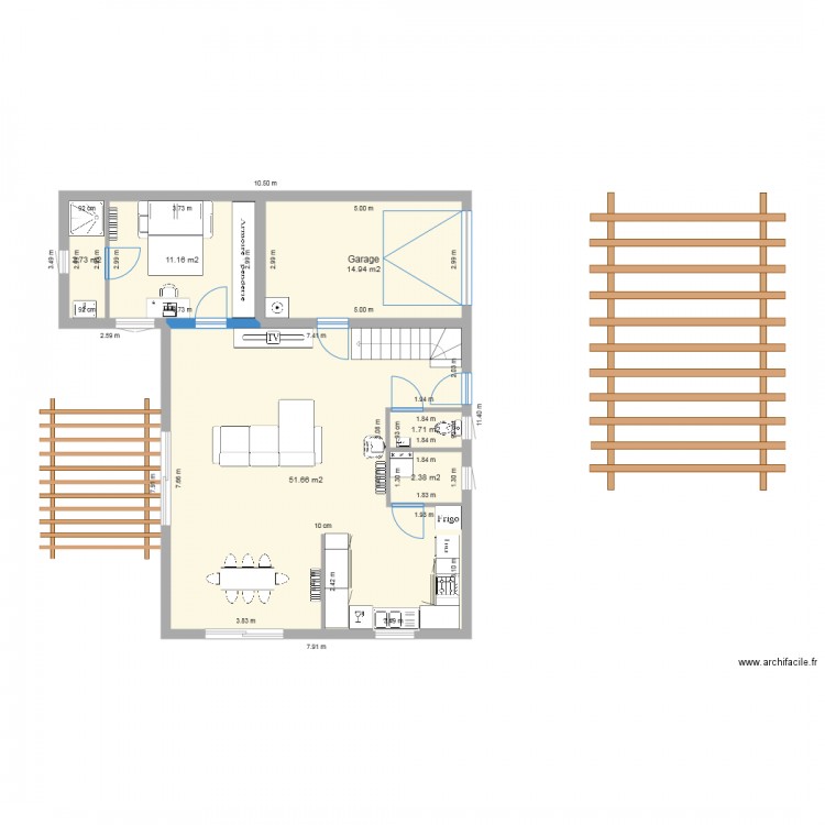 RDC client. Plan de 0 pièce et 0 m2