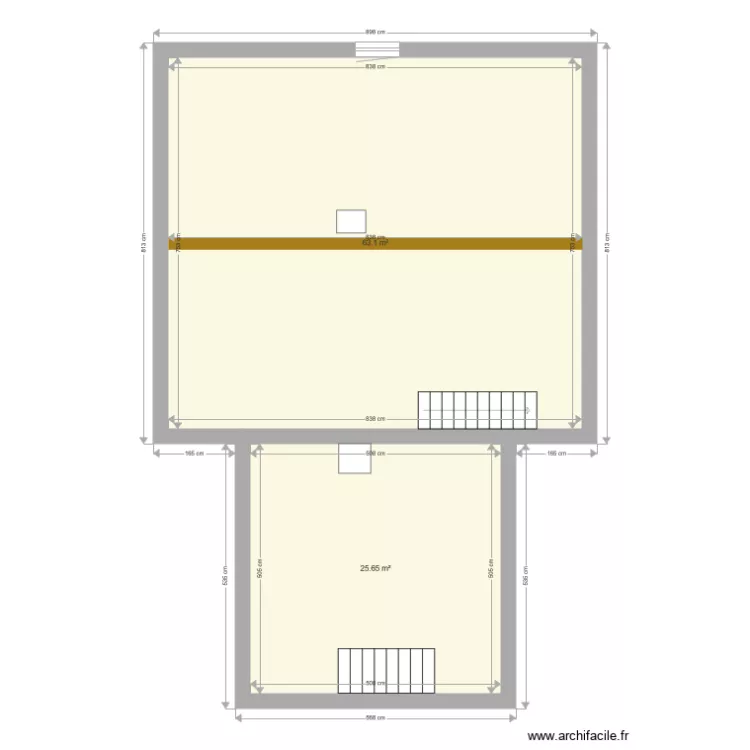 comble Perrad. Plan de 