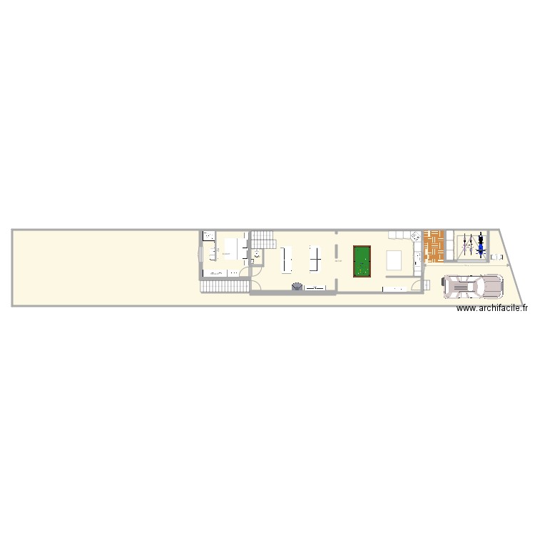 AGRANDISSEMENT CUISINE 2 1. Plan de 5 pièces et 240 m2