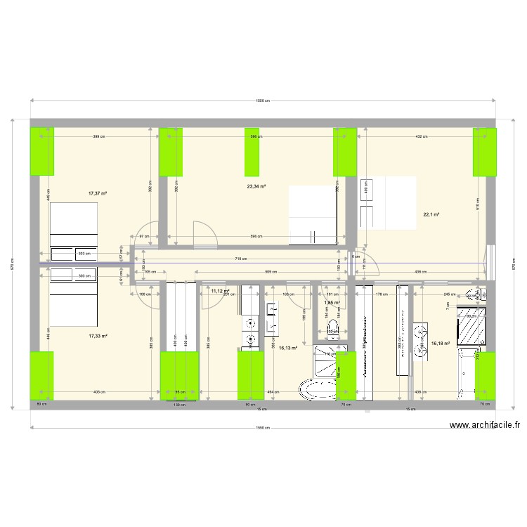 Verdon v12 lucarne rampantes. Plan de 0 pièce et 0 m2