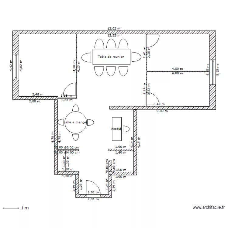 JE OFFICES BIS. Plan de 