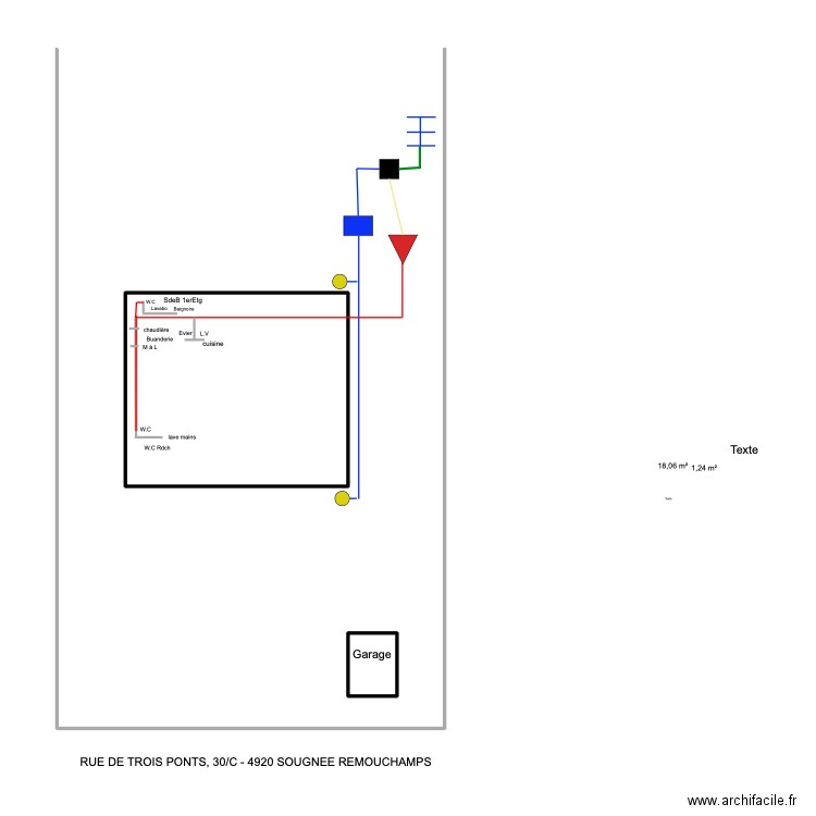 sougné remouchamps. Plan de 0 pièce et 0 m2