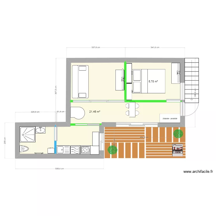 la plaine etage. Plan de 