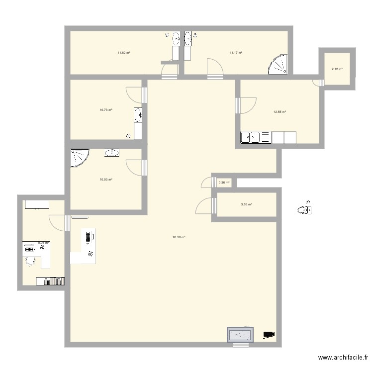 plan de mei li zen 1. Plan de 0 pièce et 0 m2