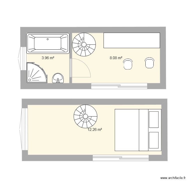 Chalet. Plan de 0 pièce et 0 m2