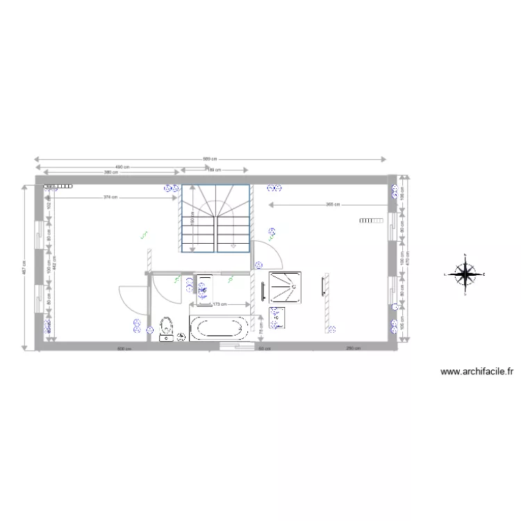 Olivier premier V2escalier U. Plan de 