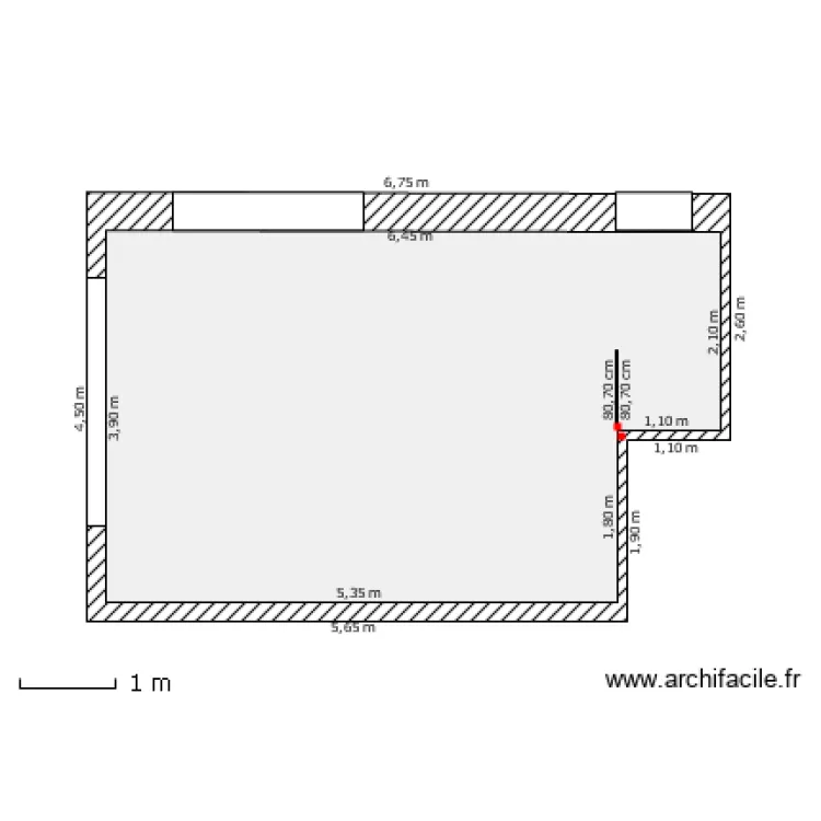 Cuisine Cellier. Plan de 