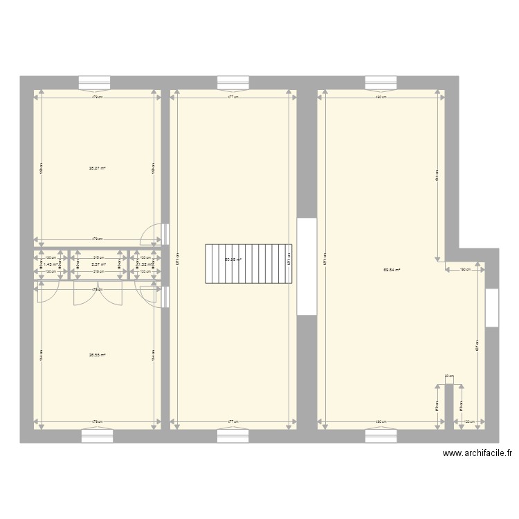 appartement dernier etage denfer. Plan de 0 pièce et 0 m2