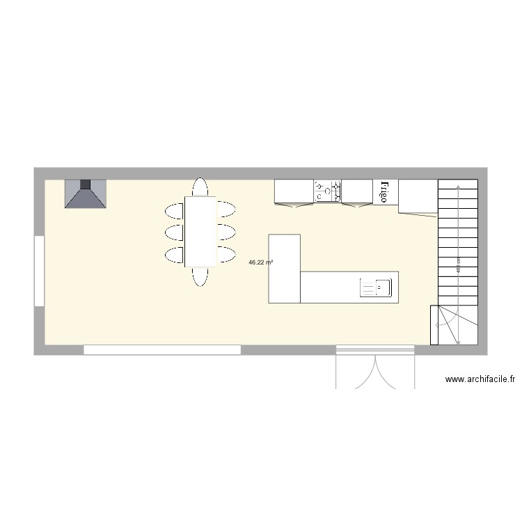 MAS 1 et 2 cuisine  séjour 6. Plan de 0 pièce et 0 m2