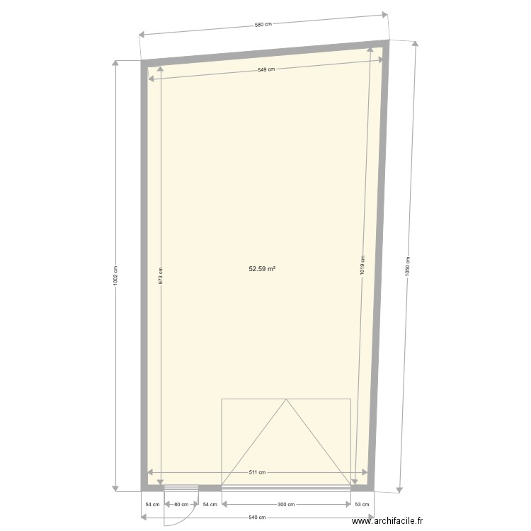 20190326 Projet AUDEGOND vue du dessus V2. Plan de 0 pièce et 0 m2