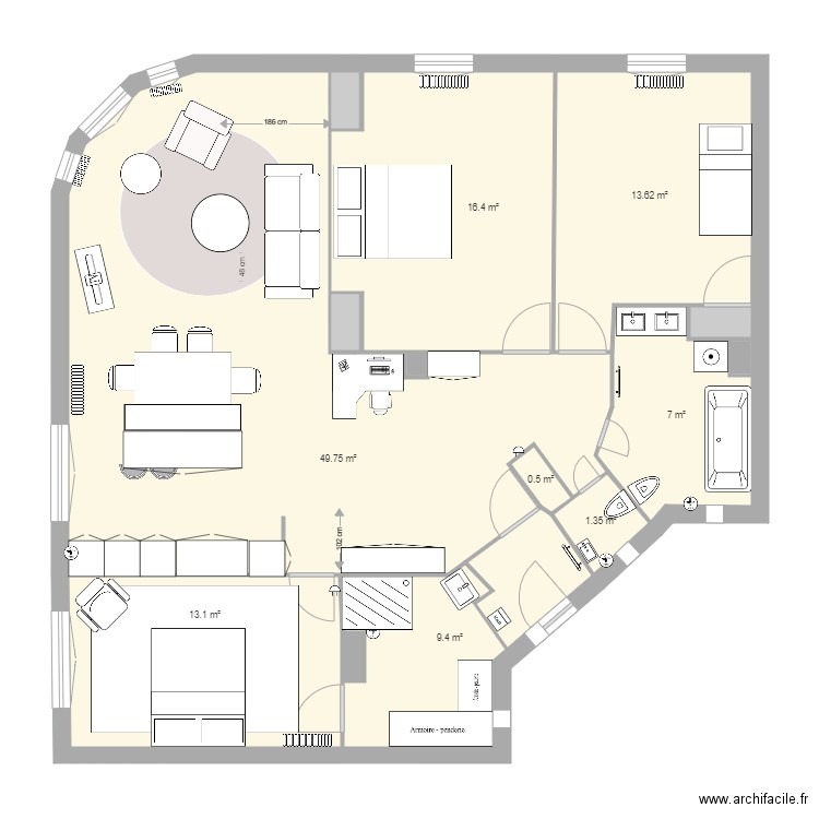 duquesnes Manue ancienne version. Plan de 0 pièce et 0 m2
