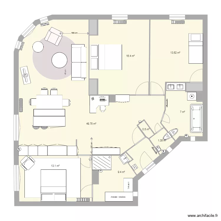 duquesnes Manue ancienne version. Plan de 
