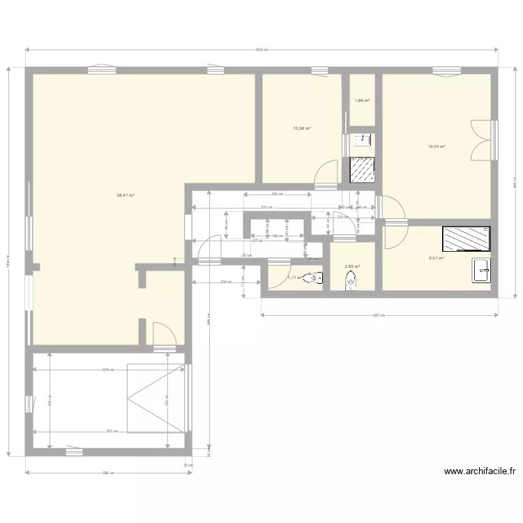 RDC FORCALQUIER. Plan de 