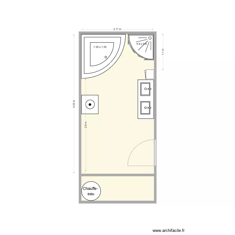 GUENE Existant. Plan de GUENE Existant. Plan de