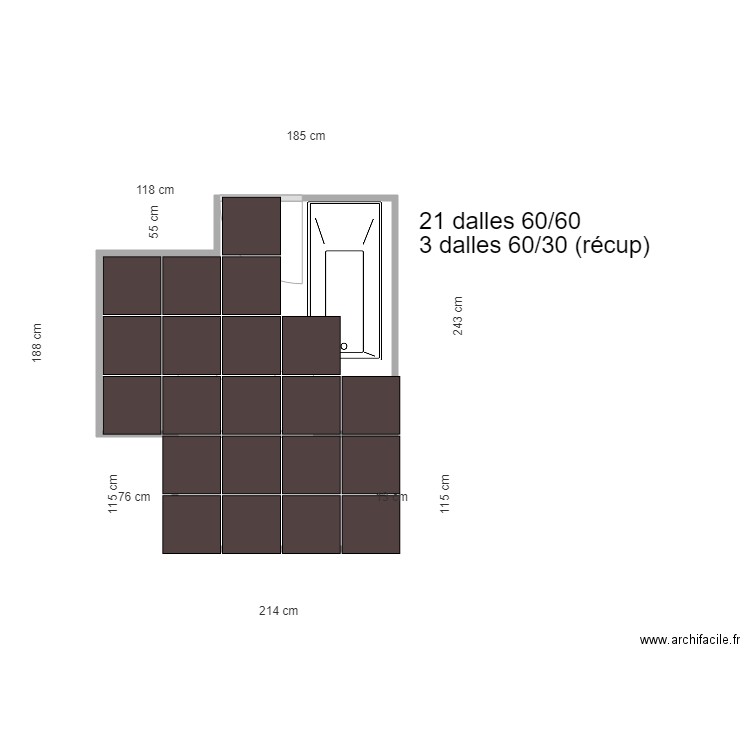 Dalle sb2. Plan de 0 pièce et 0 m2