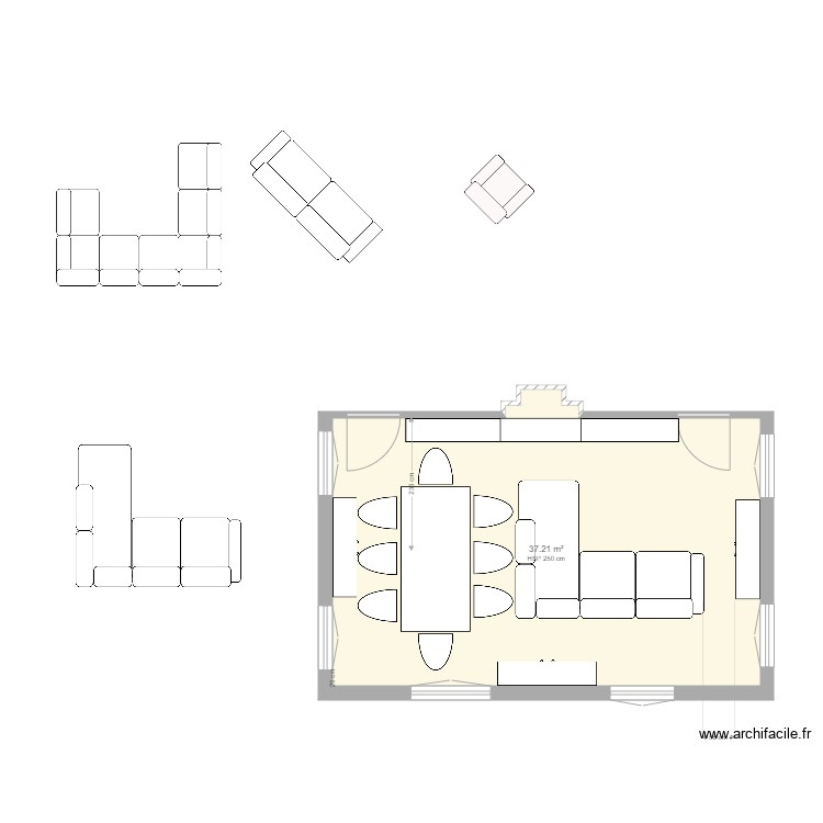 Salon. Plan de 0 pièce et 0 m2