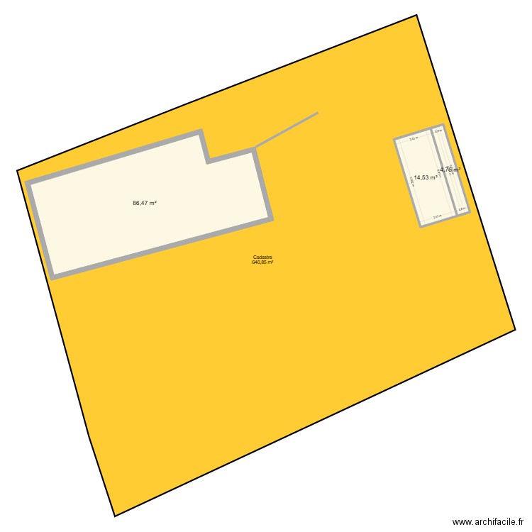 wallon. Plan de 3 pièces et 106 m2