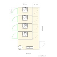 bungalow sanitaire projet La Fronière Les HERBIERS Thibaud Cane'ton