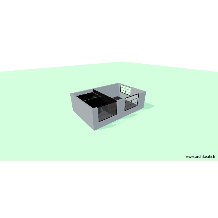 STAPEM salle de reunion. Plan de 2 pièces et 46 m2
