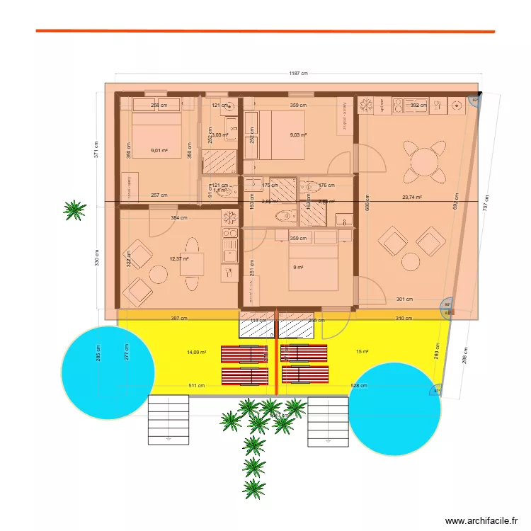 Popotte Steph 20 mars 26 toit. Plan de 11  et 102 m²