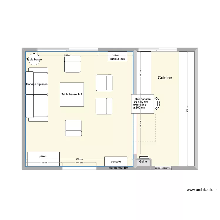 Plan n&deg;4. Plan de 