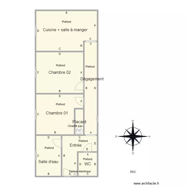 0_CroquisPb_Appart7_SCI_PaulBert. Plan de 0_CroquisPb_Appart7_SCI_PaulBert. Plan de