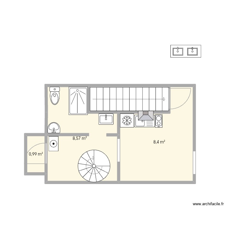 salle de bain 4. Plan de 0 pièce et 0 m2