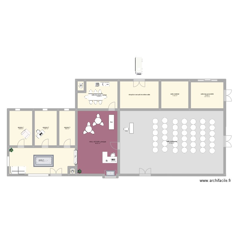 LOCAL COMMERCIAL ET CAVES. Plan de 12 pièces et 249 m2