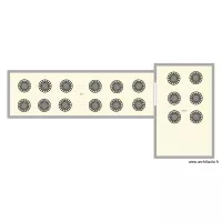 Bel &eacute;tage tables 8 pers / 144 p