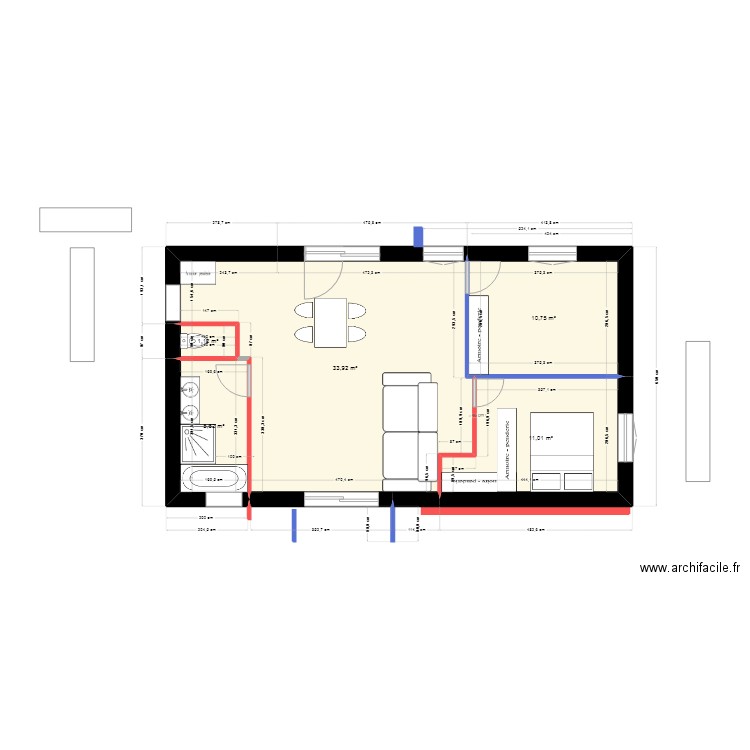 maison garage17. Plan de 5 pièces et 62 m2