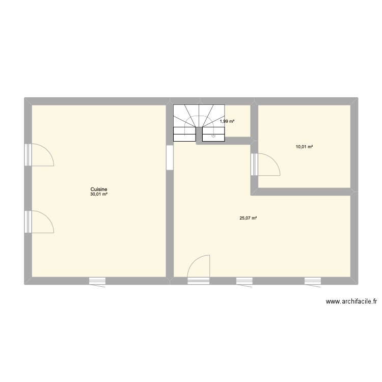 maison jujurieux. Plan de 4 pièces et 67 m2