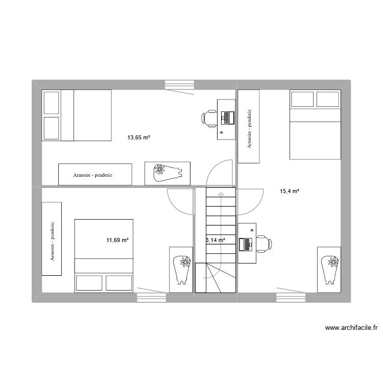 Maison R+1. Plan de 0 pièce et 0 m2 Maison R+1. Plan de 0 pièce et 0 m2