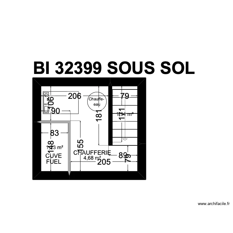 BI 32399. Plan de 16  et 105 m²