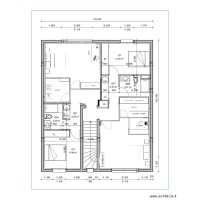 étage avec travaux et 1 bureau dressing