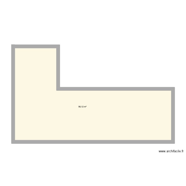 Honfleur Vasouy. Plan de 1 pièce et 56 m2