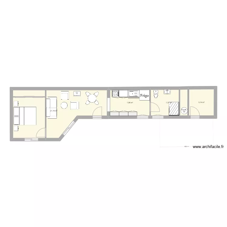 grange les salelles. Plan de 