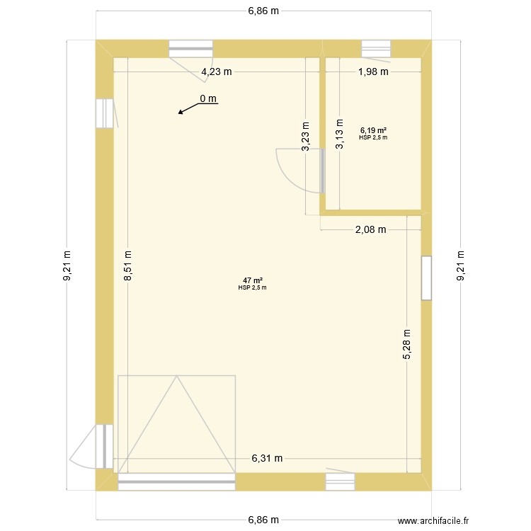 mas teuliere 10. Plan de 8 pièces et 157 m2