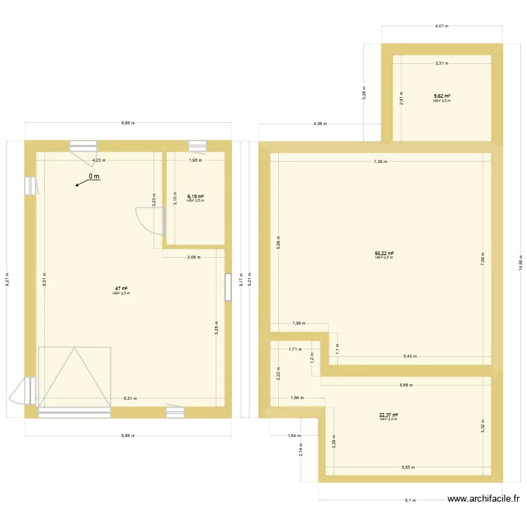mas teuliere 10. Plan de 11 pièces et 240 m²