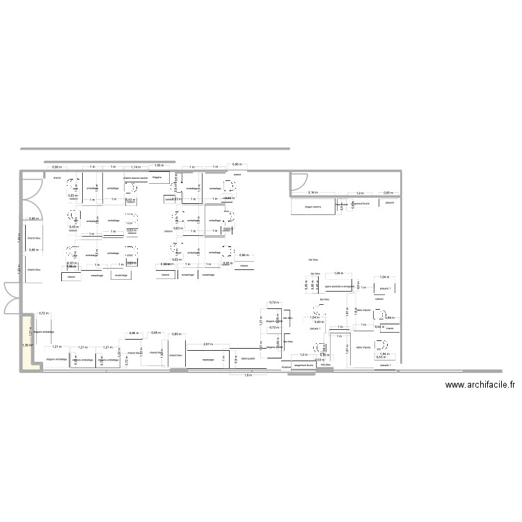 Etage 3. Plan de 1 pièce et 1 m2