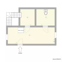 couloir entr&eacute;e/ placard / WC