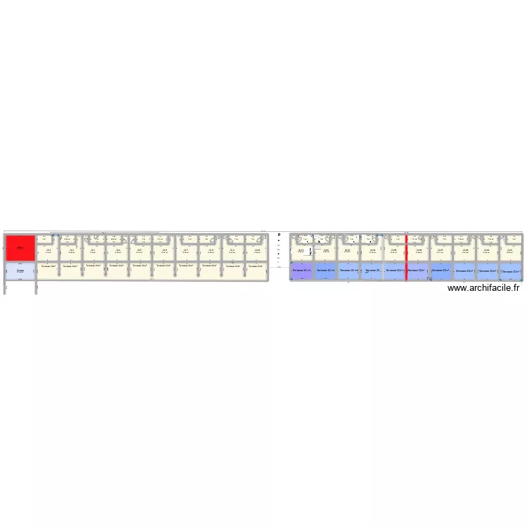 2026 Ch face mer v20. Plan de 53  et 1053 m²