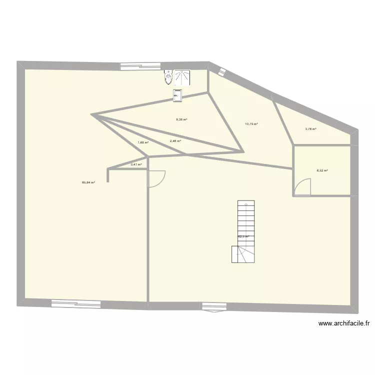Hassan. Plan de 19  et 230 m²