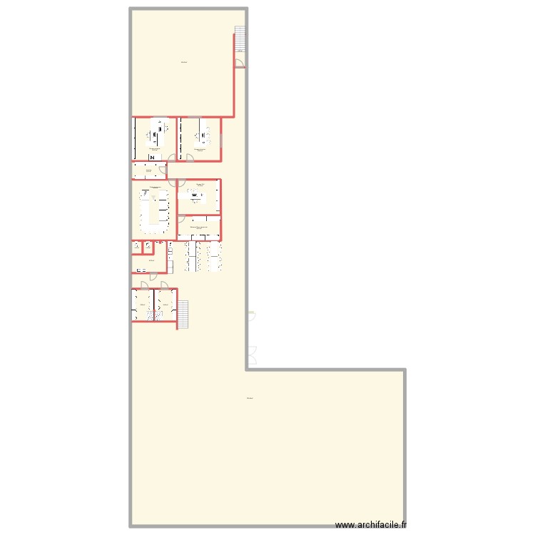 Latour. Plan de 37 pièces et 2211 m2