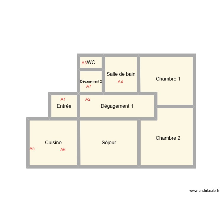 2507 CTS LE QUENVEN. Plan de 9 pièces et 18 m2