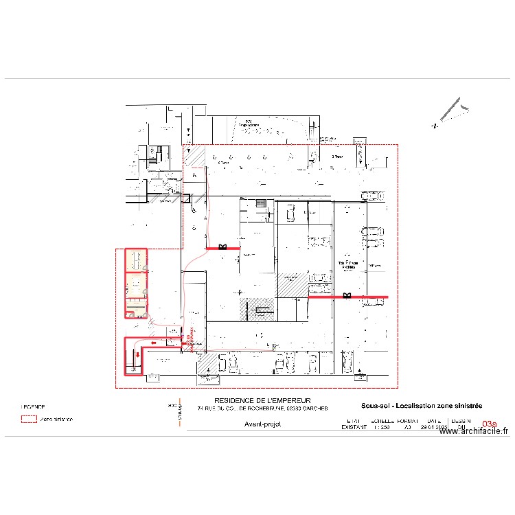 PIC - EHPAD 1. Plan de 4 pièces et 63 m2
