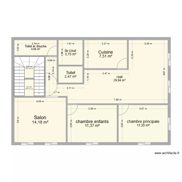mirleft 1er etage. Plan de 10 et 92 m² mirleft 1er etage. Plan de 10 et 92 m²