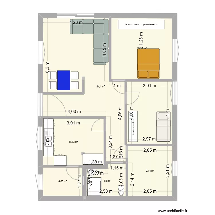 rania. Plan de 6 et 90 m² rania. Plan de 6 et 90 m²